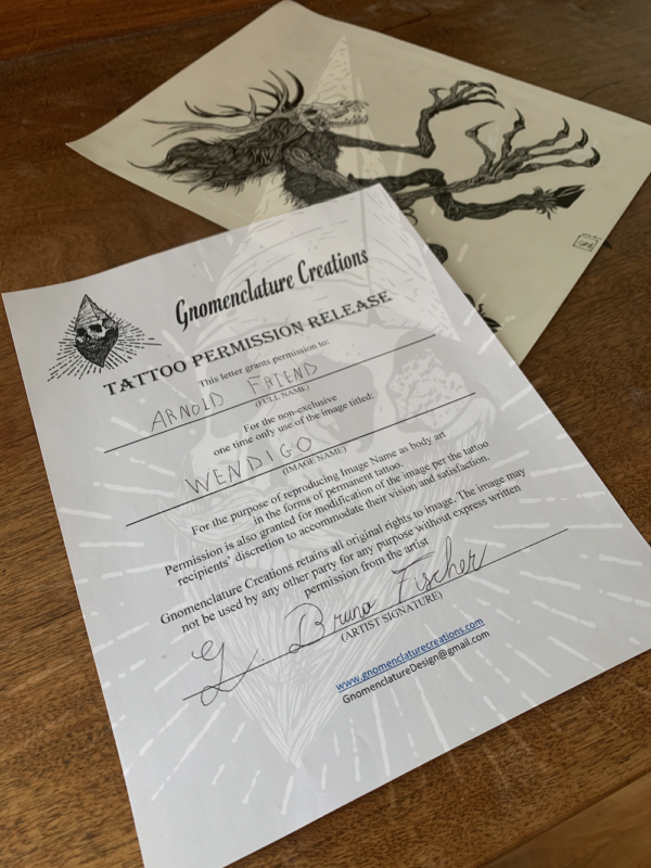 image of tatoo contract